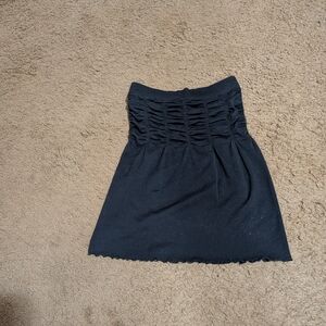 Black Ruched Skirt